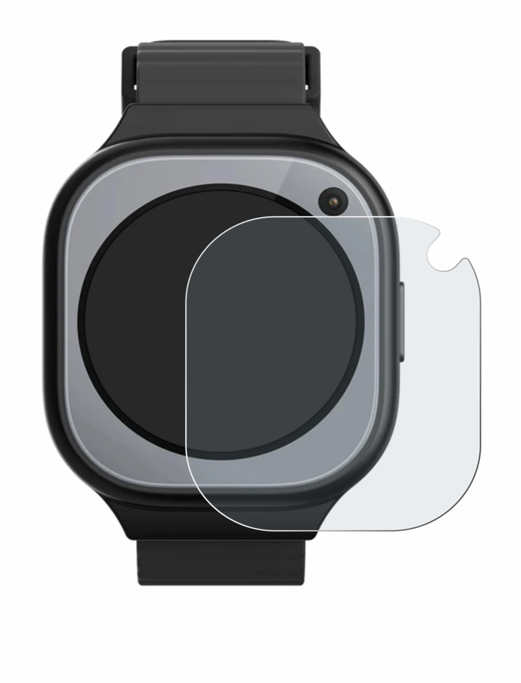 Image of the device Xplora X6Pro with a wide variety of screen protectors.
