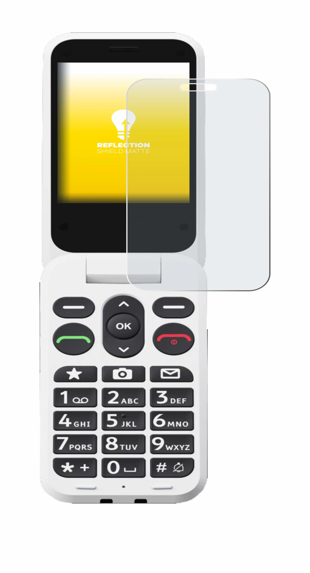 Image of the device Doro Leva L20 with a wide variety of screen protectors.