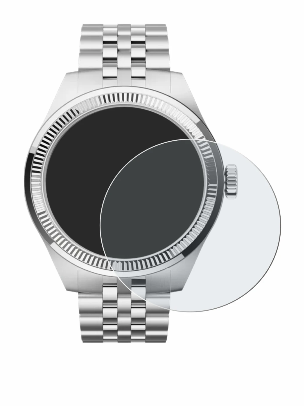 Image of the device Withings ScanWatch Nova Brilliant (39 mm) with a wide variety of screen protectors.