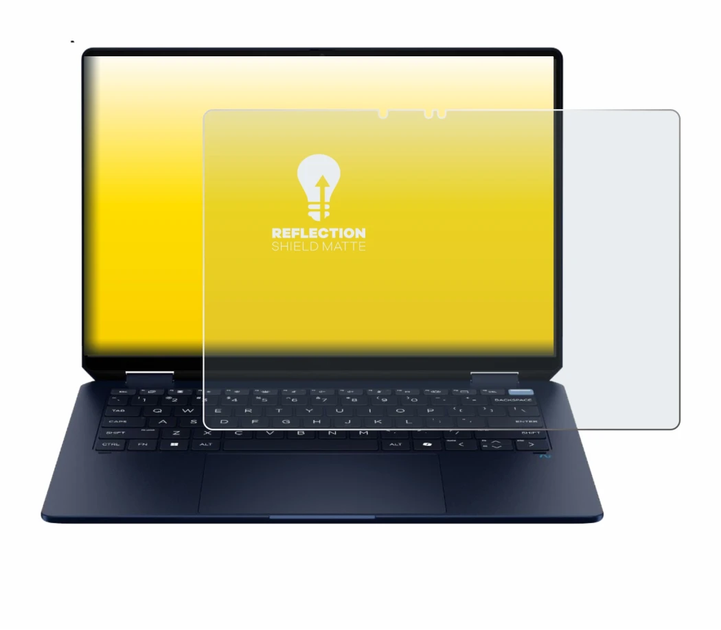 Image of the device HP OmniBook Ultra Flip 14-fh with a wide variety of screen protectors.