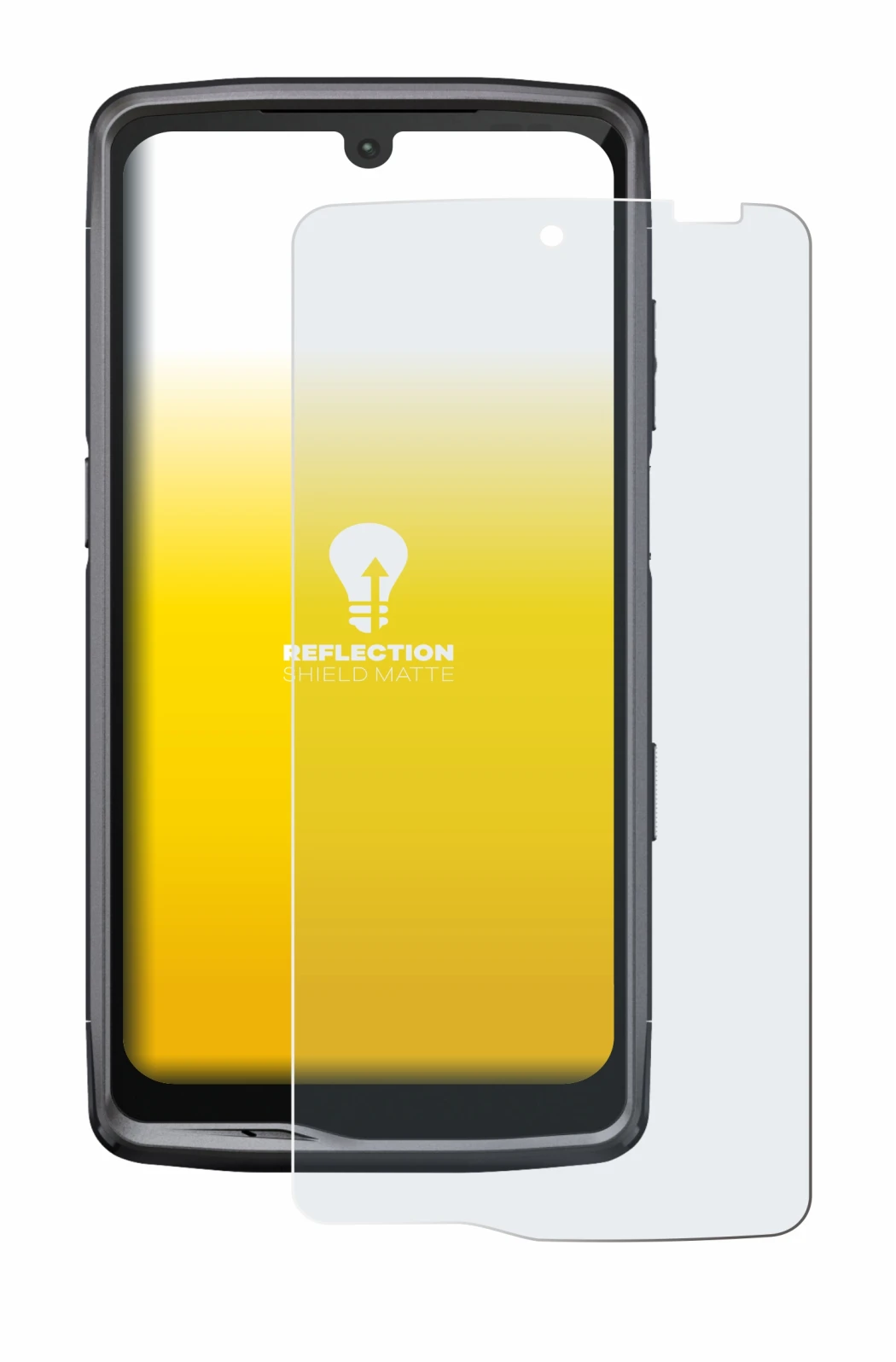 Image of the device Crosscall Stellar M6 with a wide variety of screen protectors.