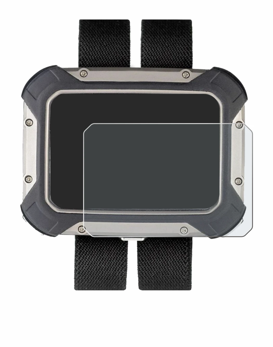 Image of the device Apeks DSX with a wide variety of screen protectors.