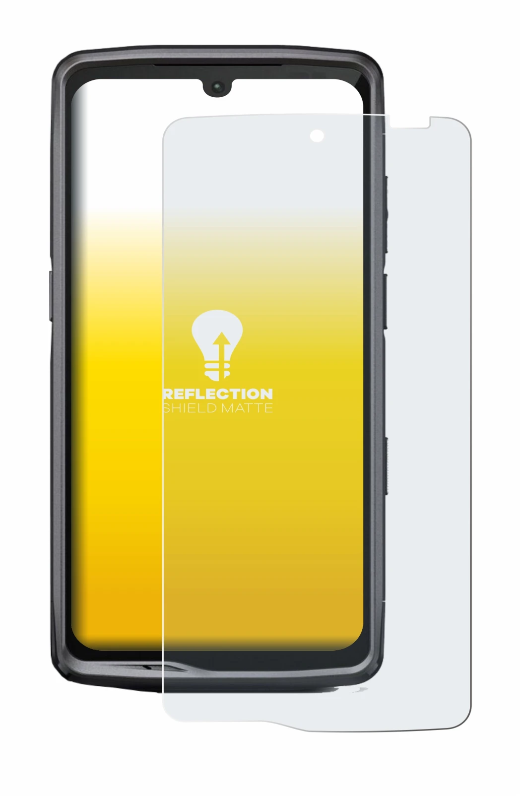 Image of the device Crosscall Stellar M6E with a wide variety of screen protectors.
