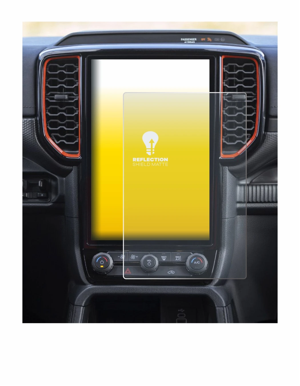 Image of the device Ford Ranger XLT (2024) with a wide variety of screen protectors.