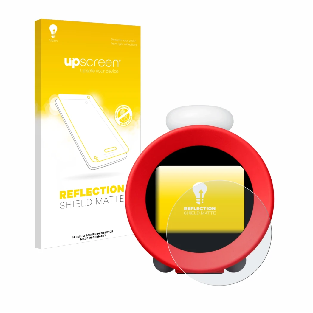 Front side of a product packaging with the brand logo upscreen. Next to it is the device Nintendo Sound Clock Alarmo shown wit