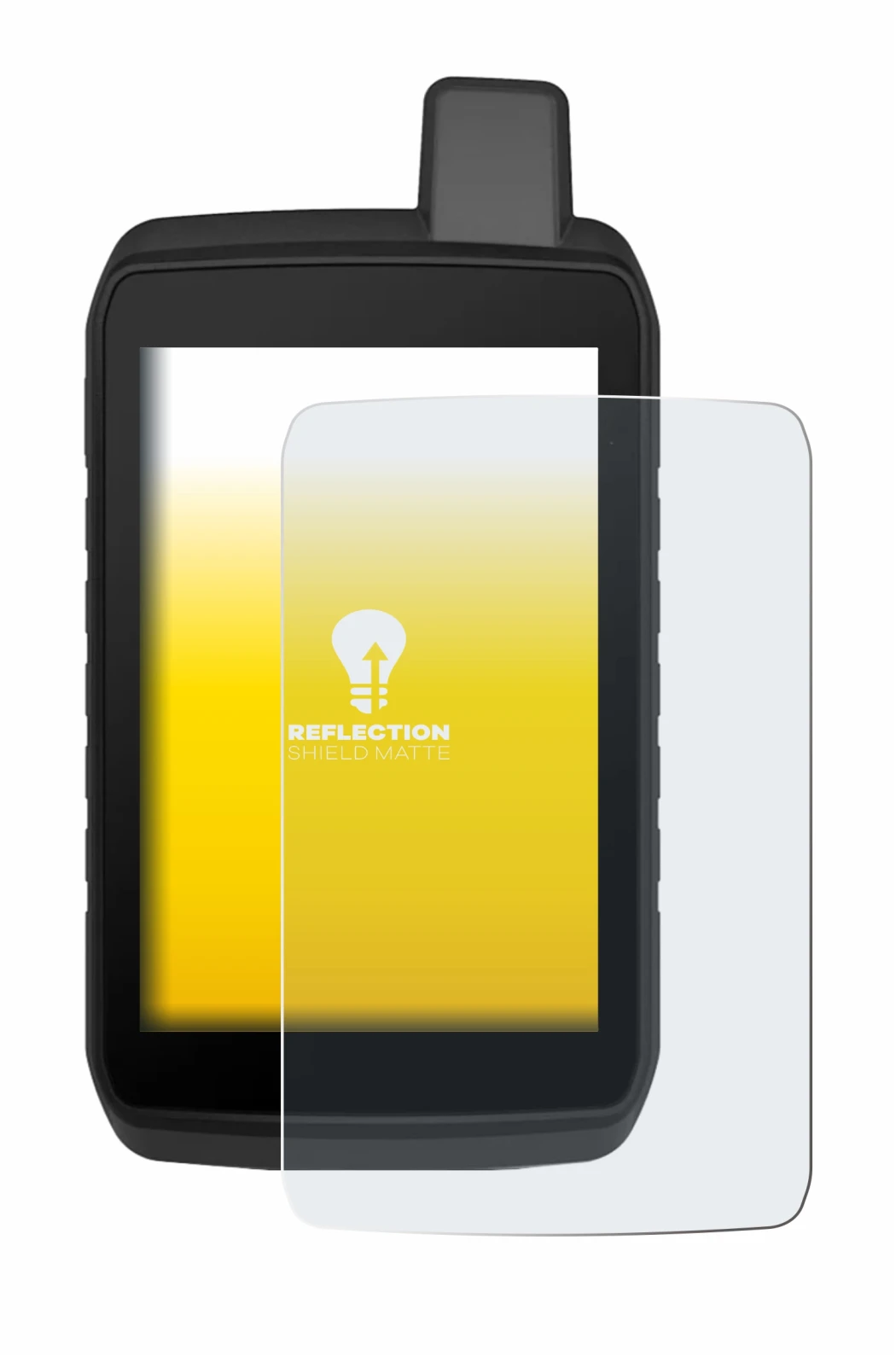 Image of the device Garmin Montana 710 with a wide variety of screen protectors.