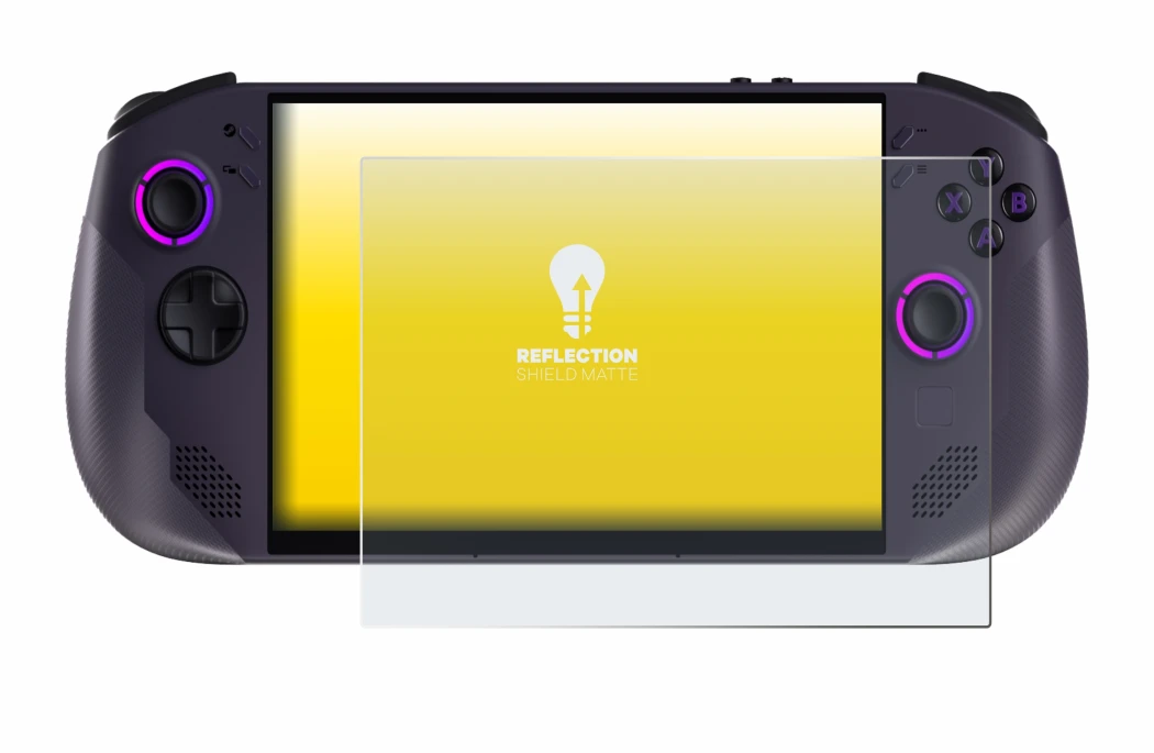 Image of the device Lenovo Legion Go S with a wide variety of screen protectors.