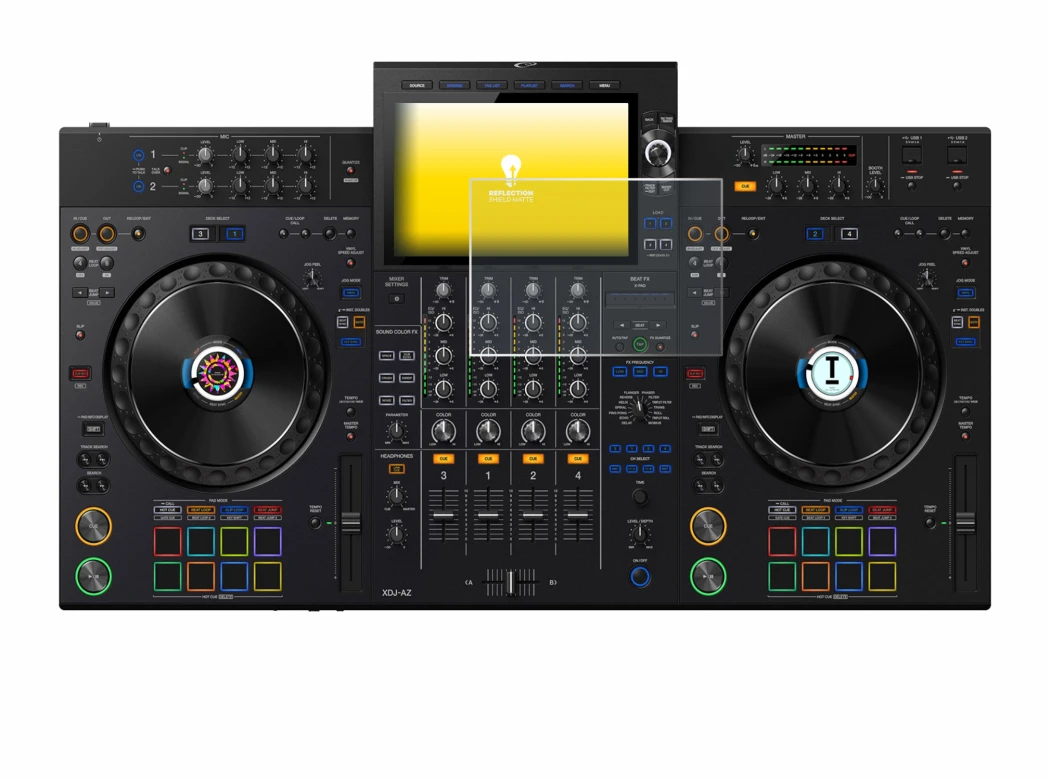 Image of the device Pioneer XDJ-AZ with a wide variety of screen protectors.