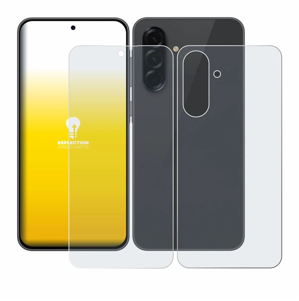 Image of the device Samsung Galaxy A36 5G (Front+Back) with a wide variety of screen protectors.