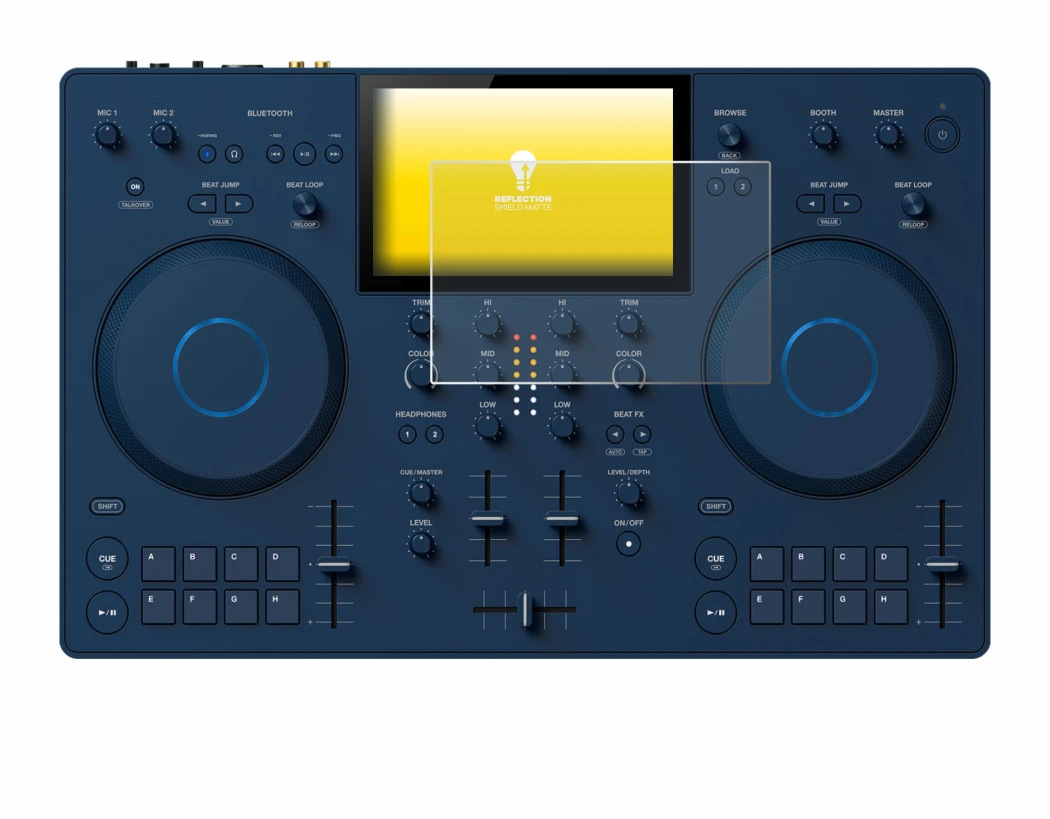 Image of the device AlphaTheta OMNIS-Duo (Jog) with a wide variety of screen protectors.