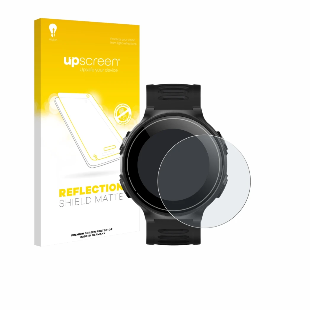 Front side of a product packaging with the brand logo upscreen. Next to it is the device Kiprun GPS 500 Coros shown with the c