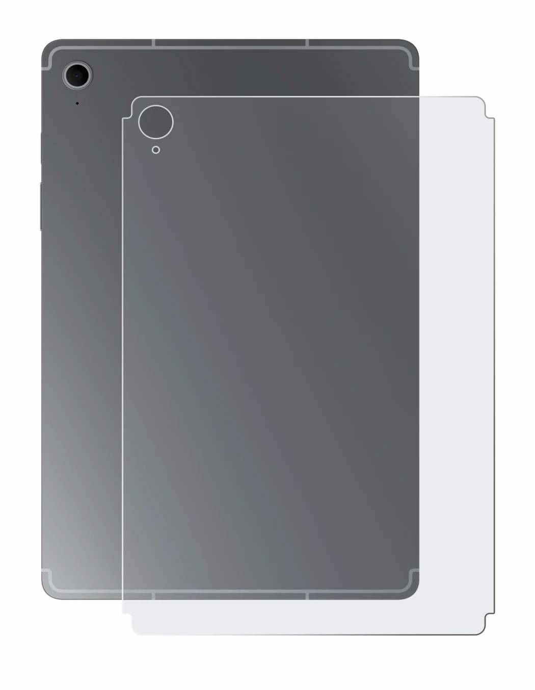 Image of the device Samsung Galaxy Tab S10 FE (Back) with a wide variety of screen protectors.