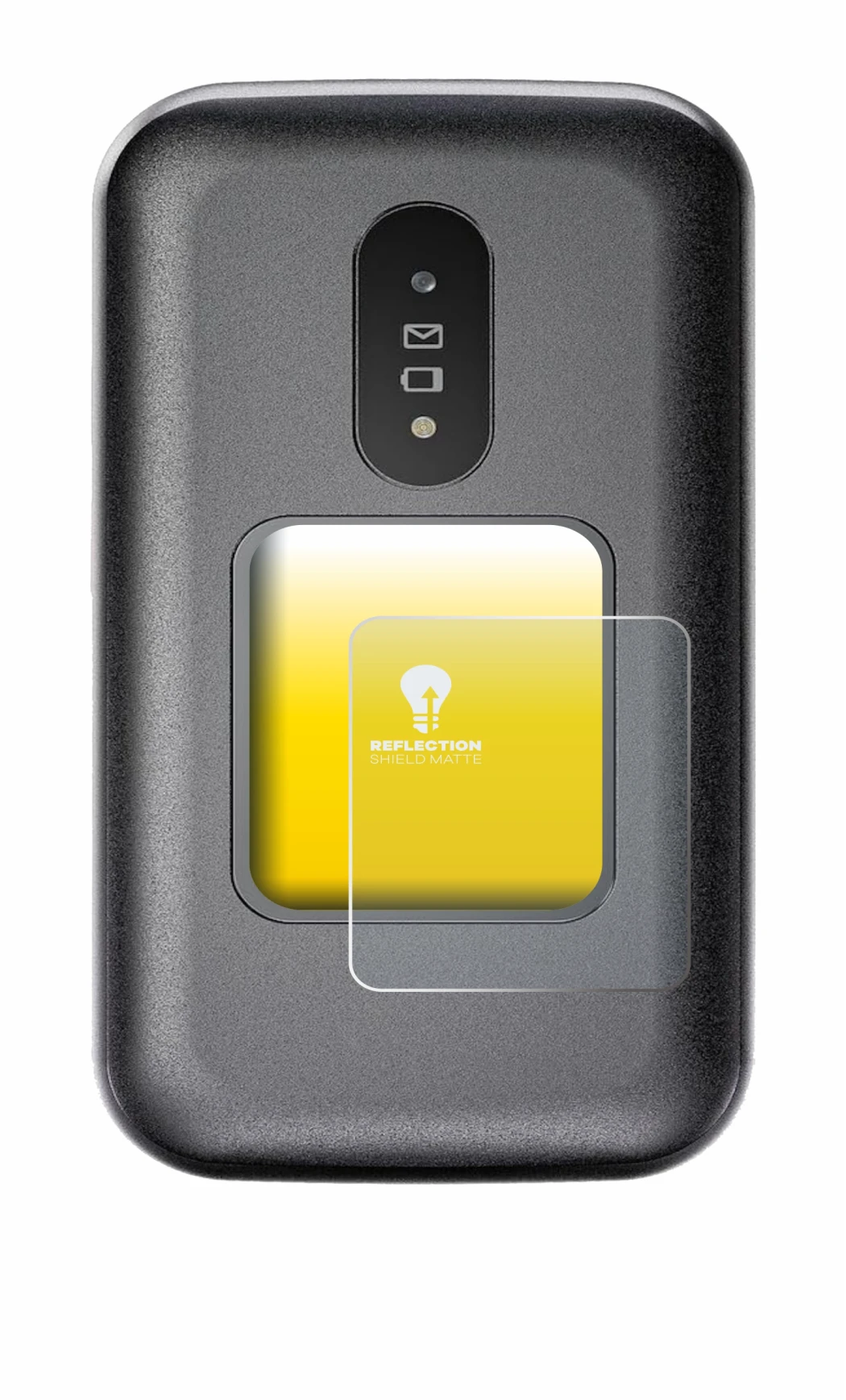 Image of the device Doro 2880 (Outer display) with a wide variety of screen protectors.