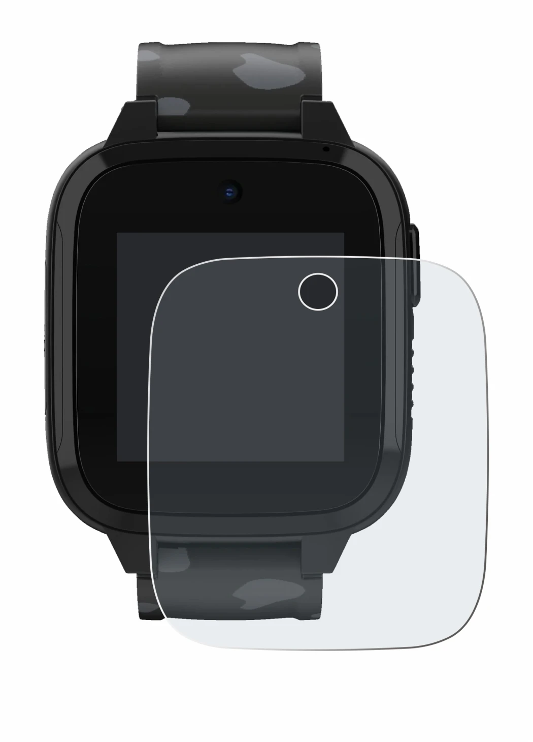 Image of the device Xplora XGO3 (2nd Gen.) with a wide variety of screen protectors.