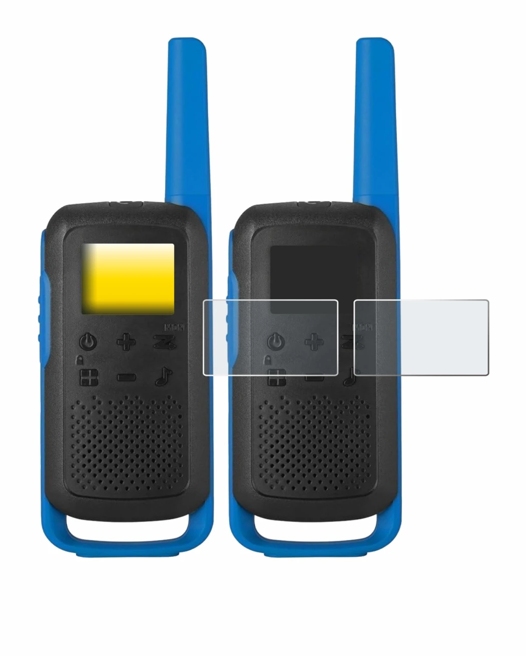 Image of the device Motorola TALKABOUT T62 with a wide variety of screen protectors.