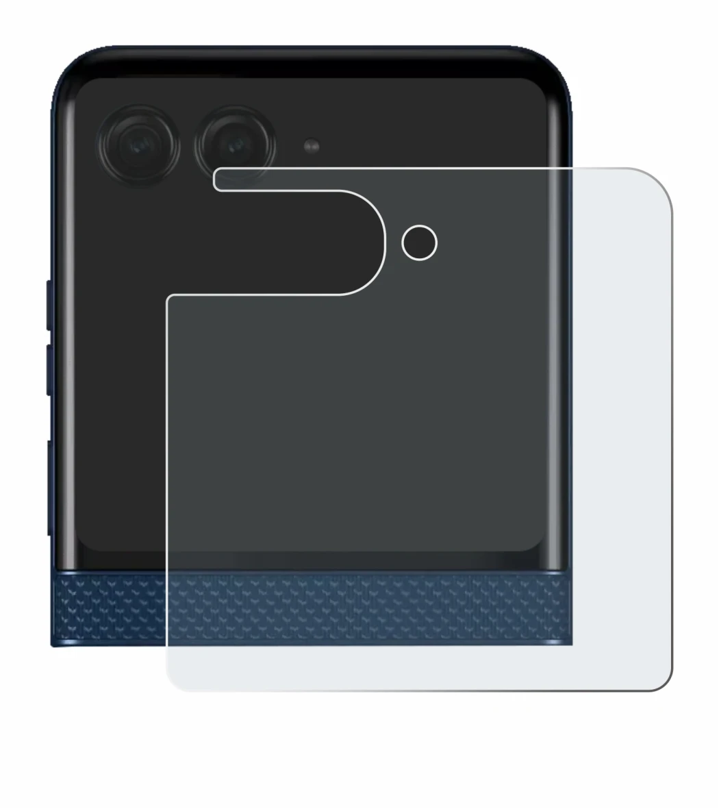 Image of the device Motorola Razr 60 (Back display) with a wide variety of screen protectors.