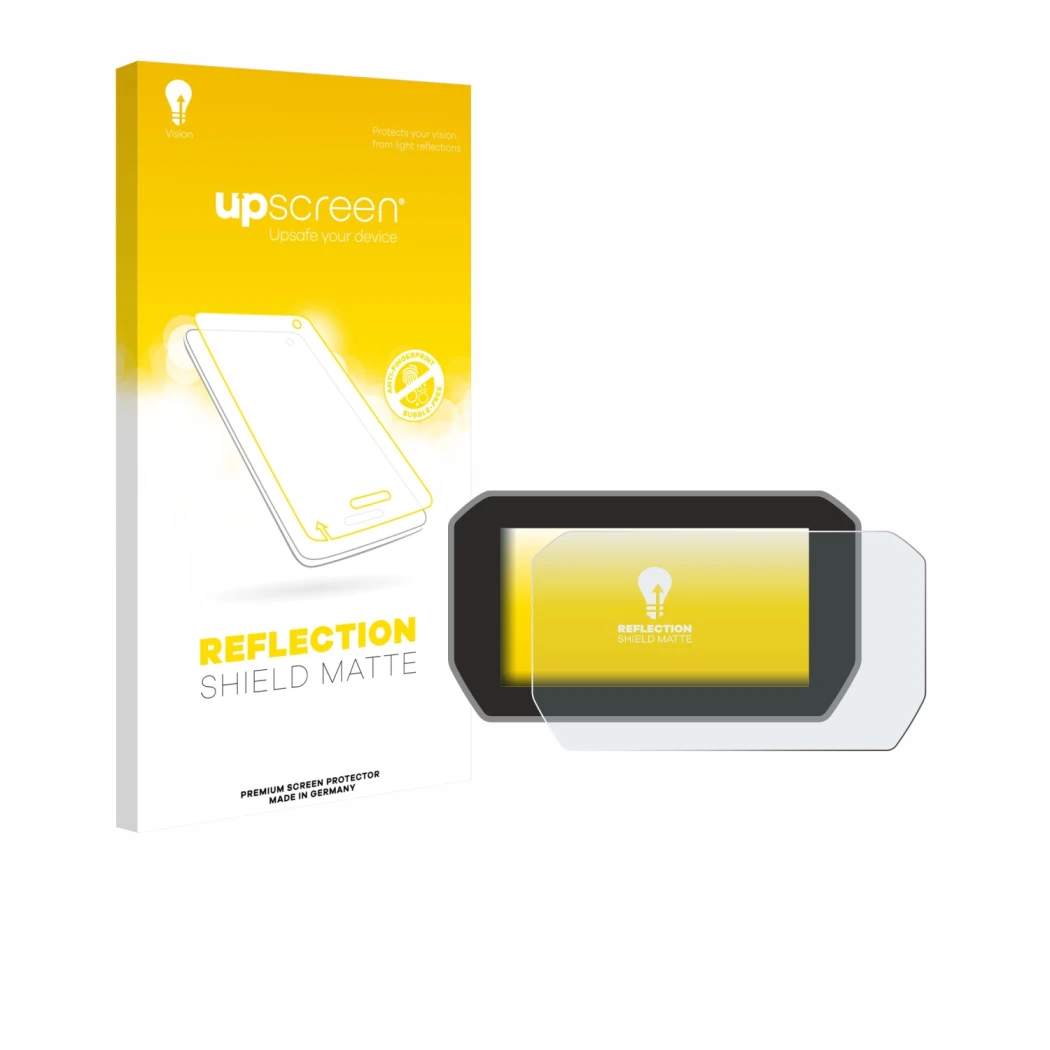 Front side of a product packaging with the brand logo upscreen. Next to it is the device Ducati V4 Rally (2024) shown with the