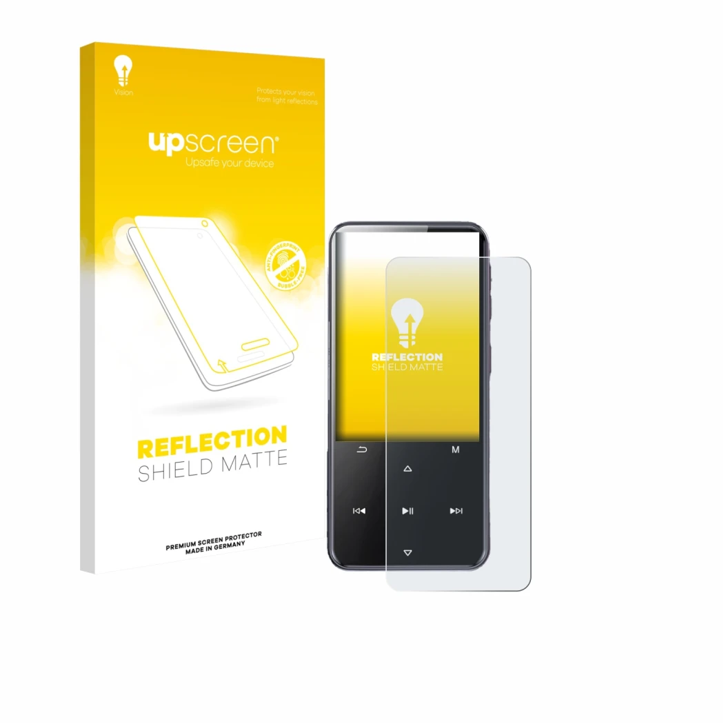 Front side of a product packaging with the brand logo upscreen. Next to it is the device AGPtek M3 shown with the correspondin