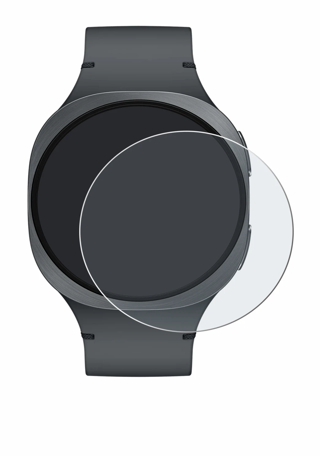 Image of the device Samsung Galaxy Watch 8 (40 mm) with a wide variety of screen protectors.
