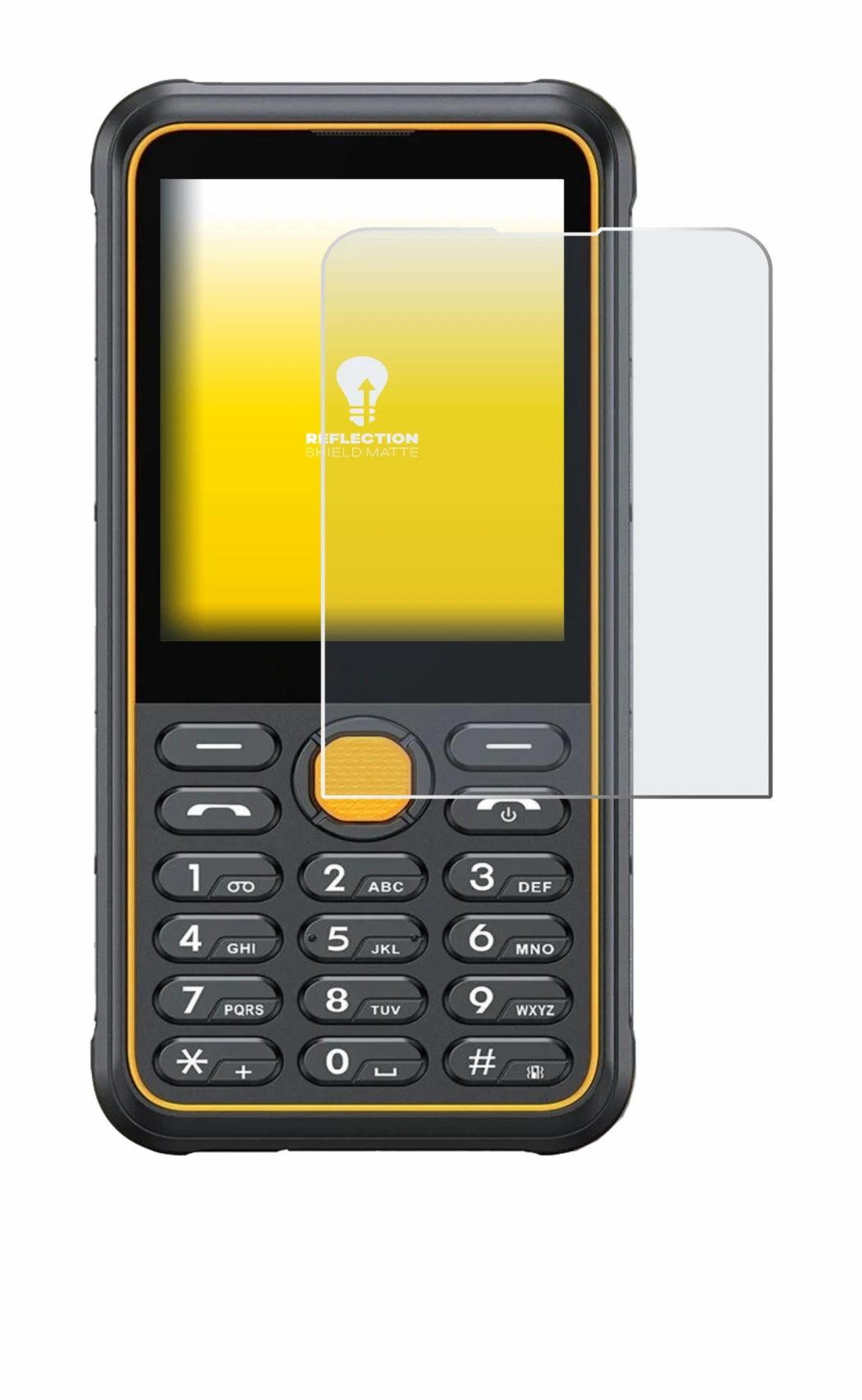 Image of the device Ulefone Armor Mini 4 with a wide variety of screen protectors.