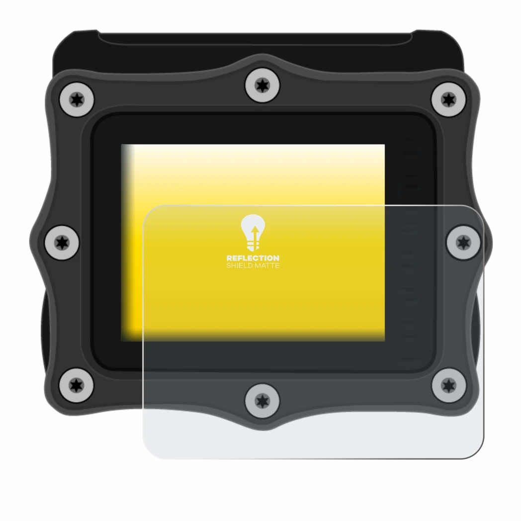 Image of the device Shearwater Perdix 2 with a wide variety of screen protectors.