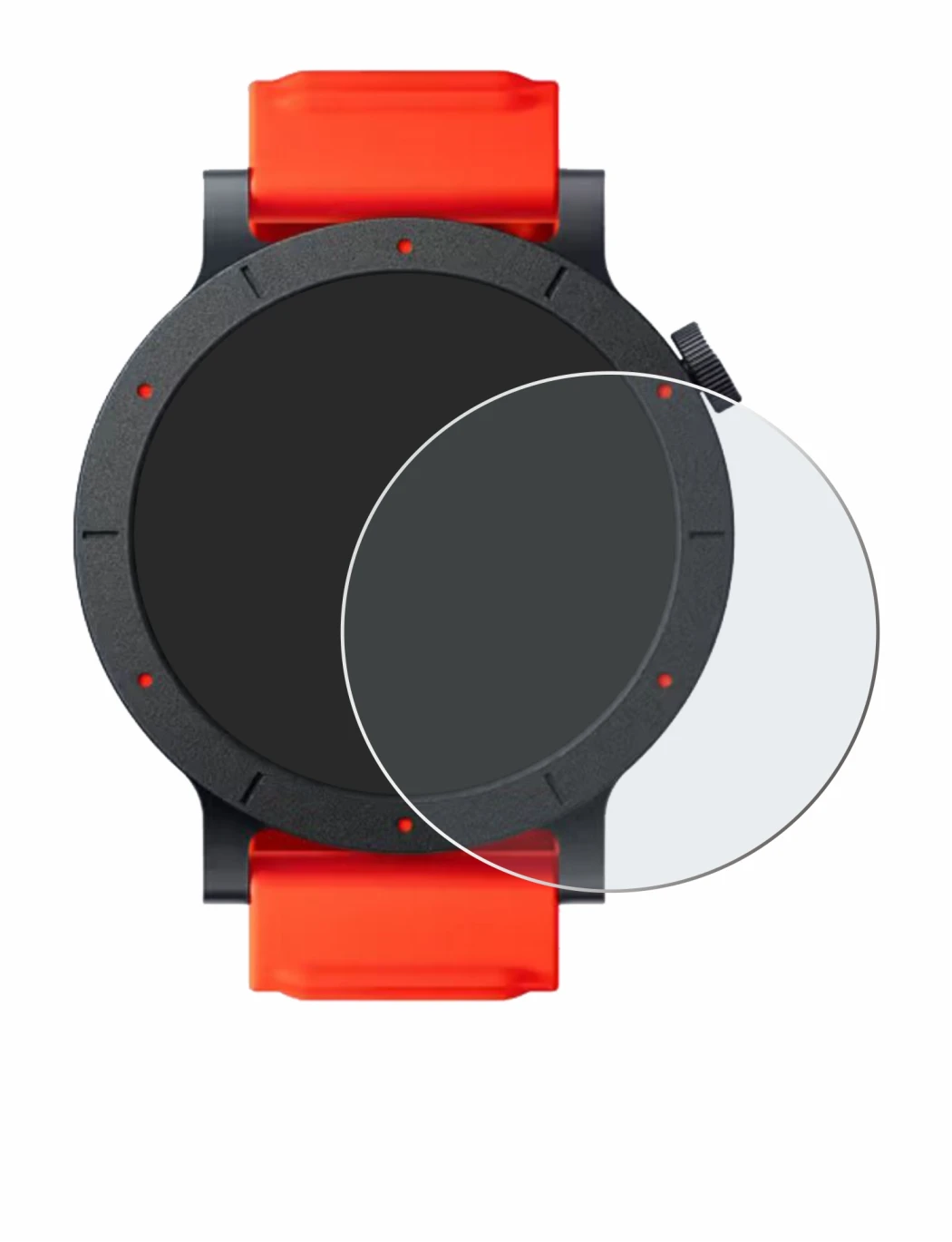 Image of the device Nothing CMF Watch 3 Pro with a wide variety of screen protectors.