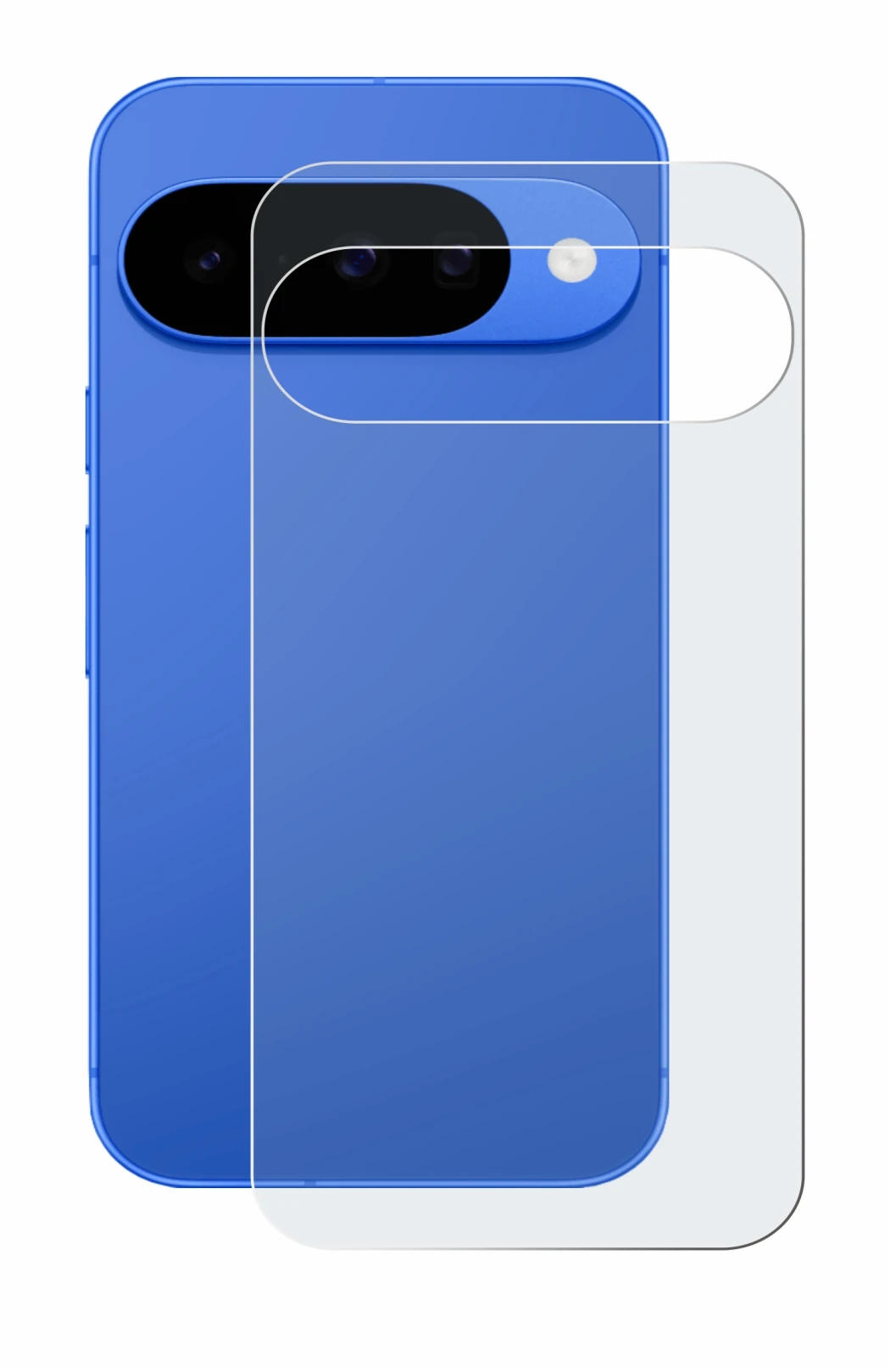 Image of the device Google Pixel 10 (Back) with a wide variety of screen protectors.