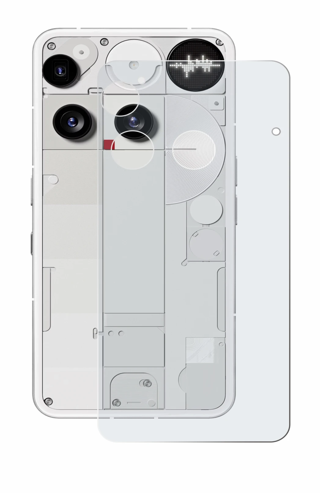 Image of the device Nothing Phone (3) (Back) with a wide variety of screen protectors.