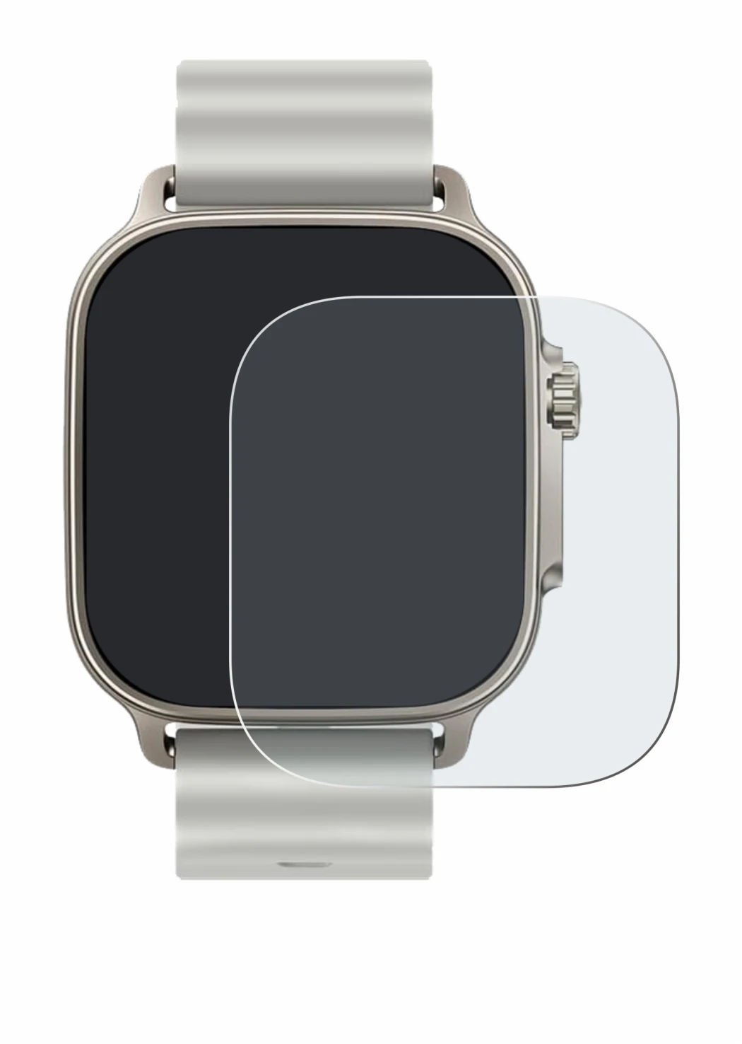 Image of the device realme Watch 5 with a wide variety of screen protectors.