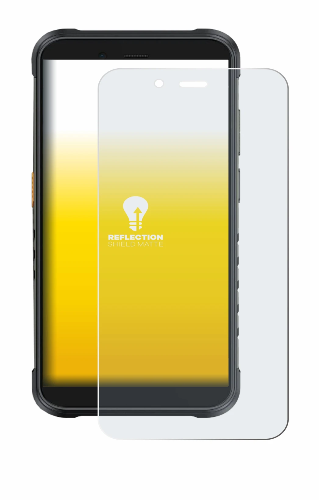 Image of the device Ulefone RugKing with a wide variety of screen protectors.