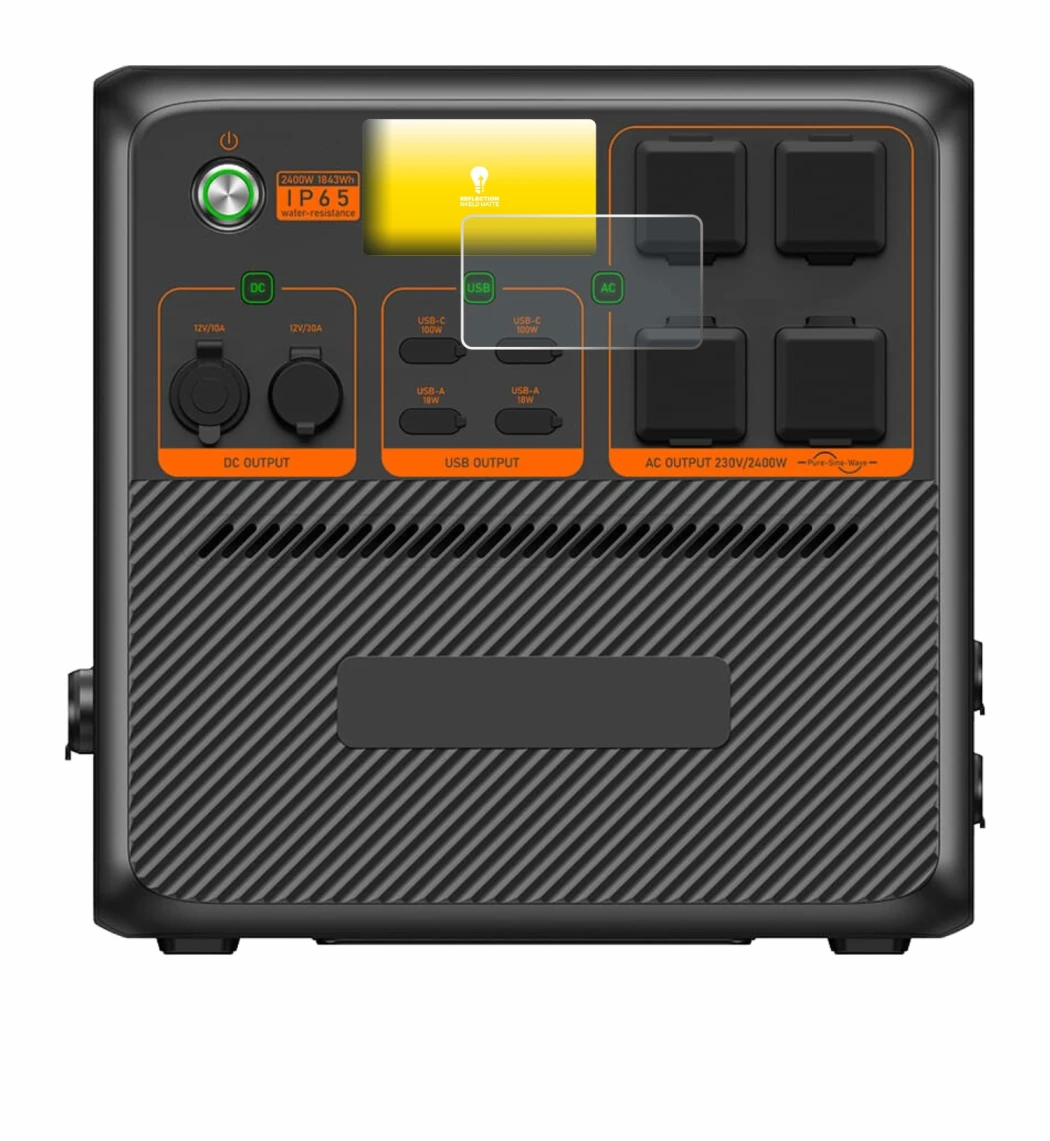 Image of the device Bluetti AC240P with a wide variety of screen protectors.