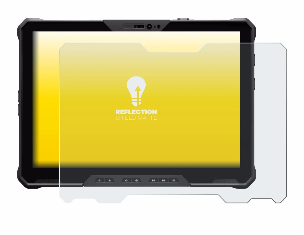 Image of the device Dell Pro Rugged 12 RA02260 with a wide variety of screen protectors.