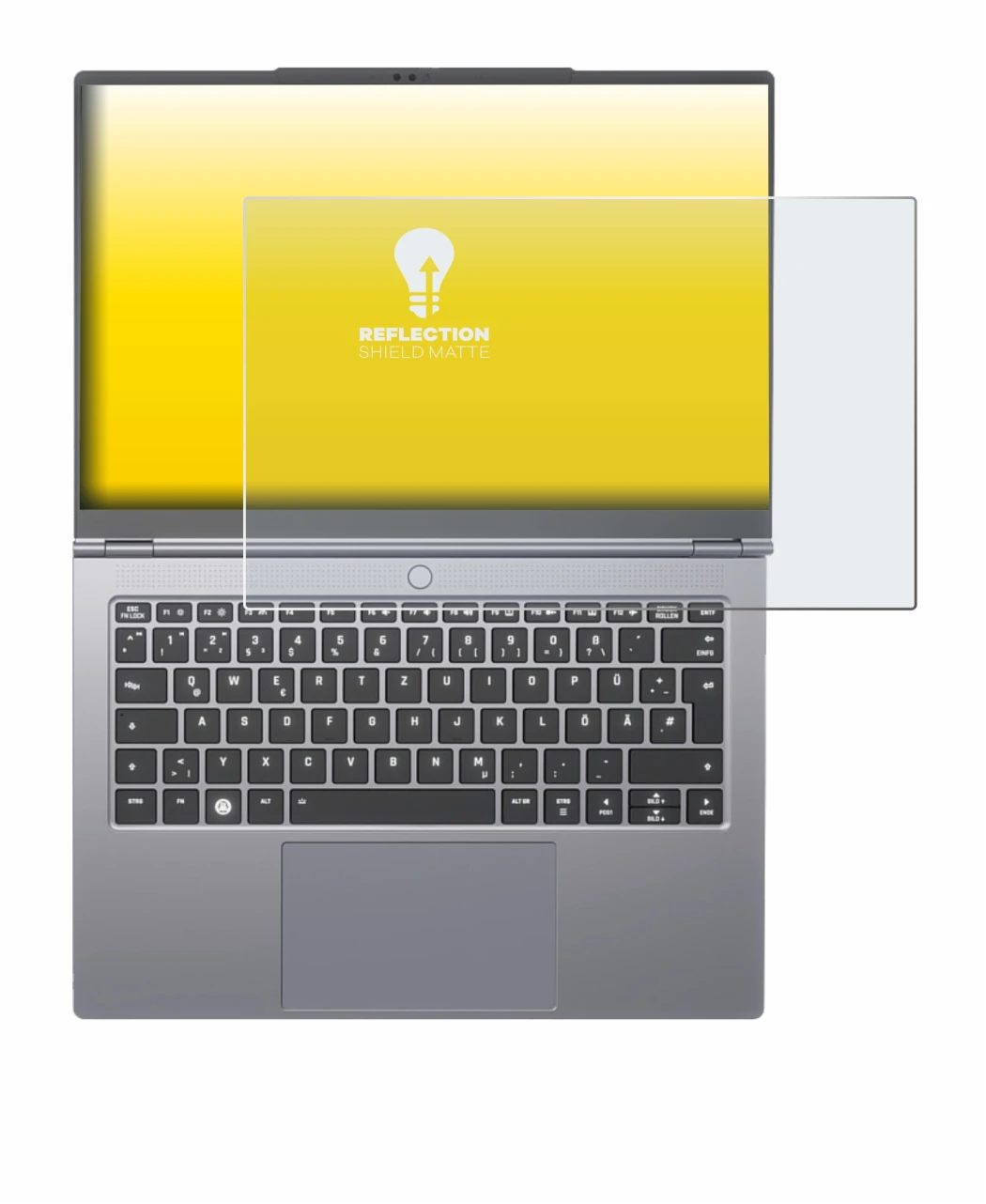 Image of the device Tuxedo InfinityBook Pro 14 Gen 10 with a wide variety of screen protectors.