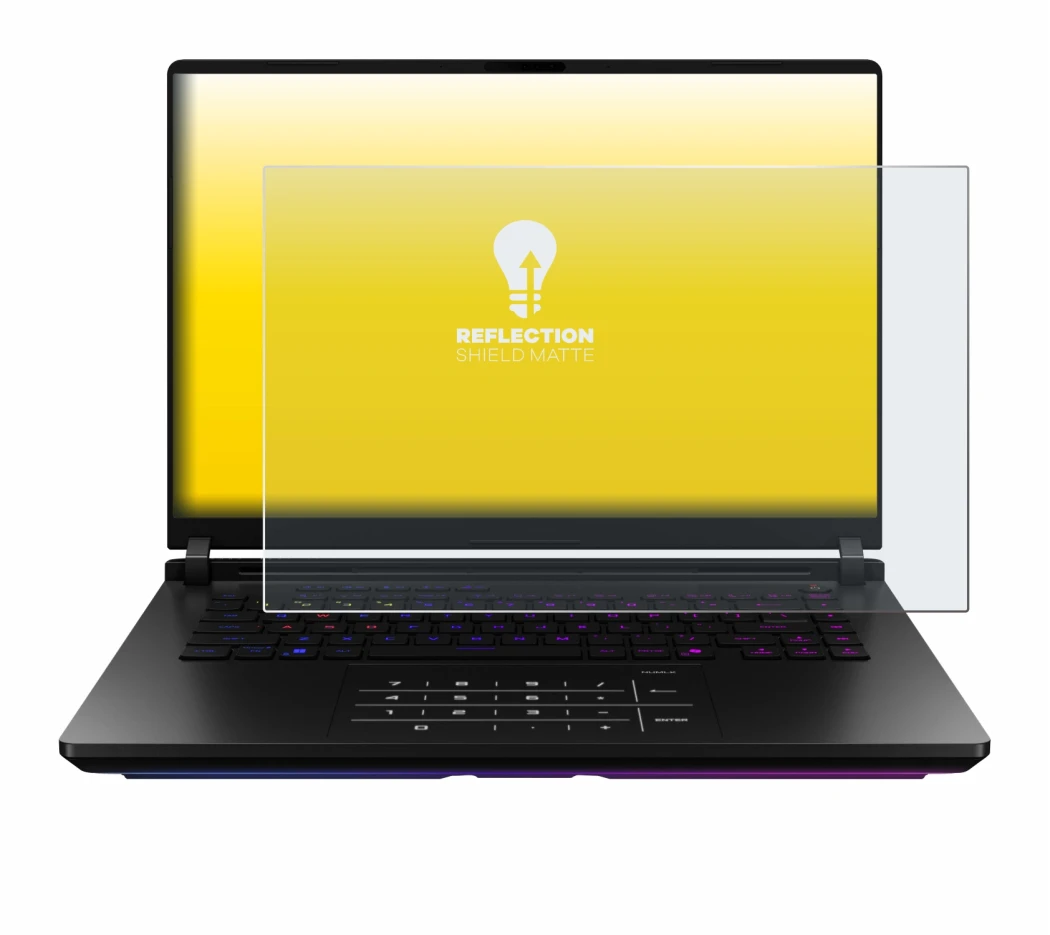 Image of the device ASUS ROG Strix SCAR 18 2025 with a wide variety of screen protectors.