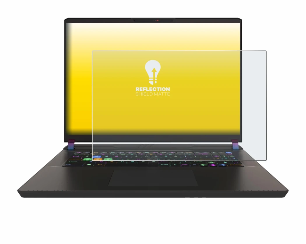 Image of the device MSI Vector 17 HX with a wide variety of screen protectors.
