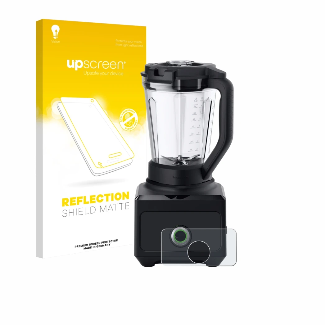 Front side of a product packaging with the brand logo upscreen. Next to it is the device Braun PowerBlend 9 shown with the cor