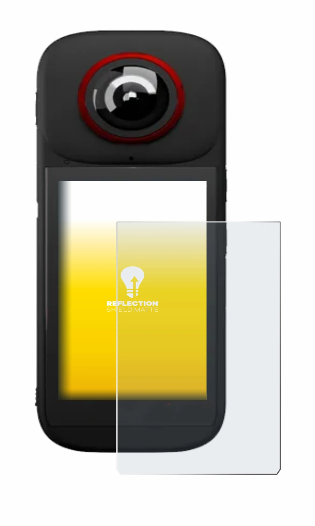 Image of the device Labpano PanoX V3 360° with a wide variety of screen protectors.