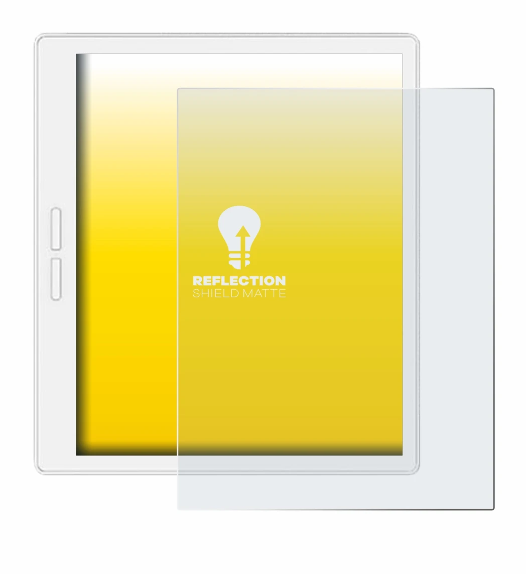 Image of the device Bigme B751C-S with a wide variety of screen protectors.