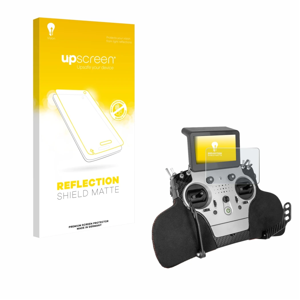 Front side of a product packaging with the brand logo upscreen. Next to it is the device PowerBox Systems Core shown with the 