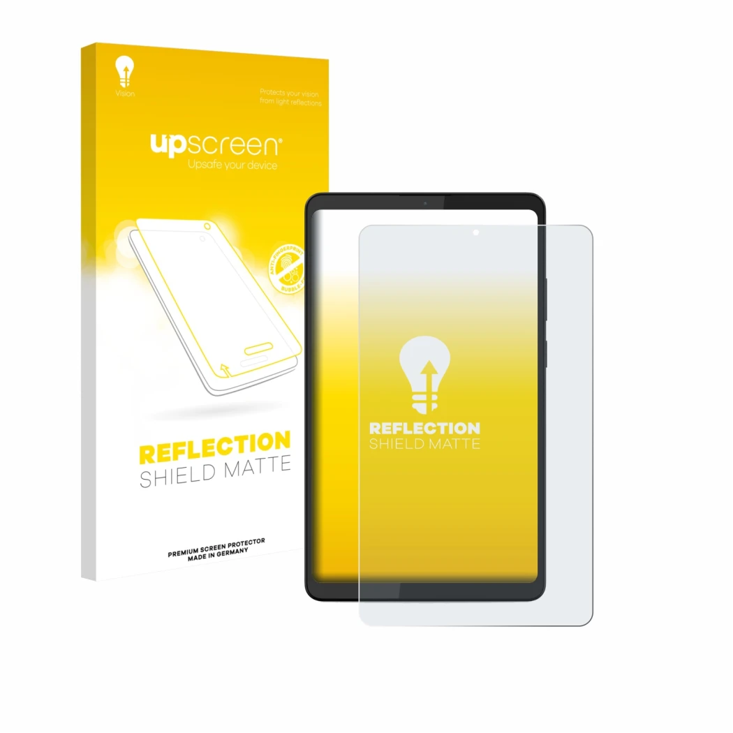 Front side of a product packaging with the brand logo upscreen. Next to it is the device Lenovo Tab K9 shown with the correspo