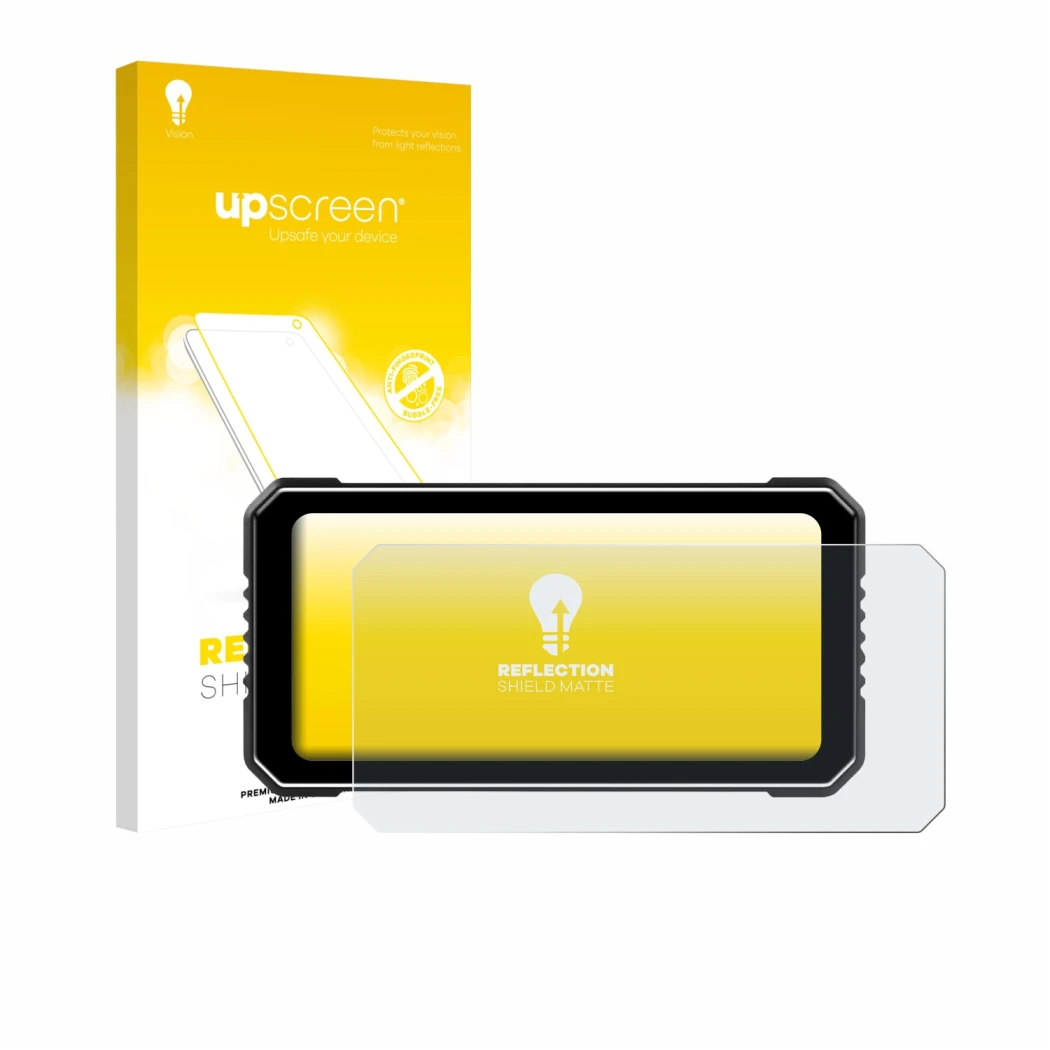 Front side of a product packaging with the brand logo upscreen. Next to it is the device Vtopek MT26 6.25