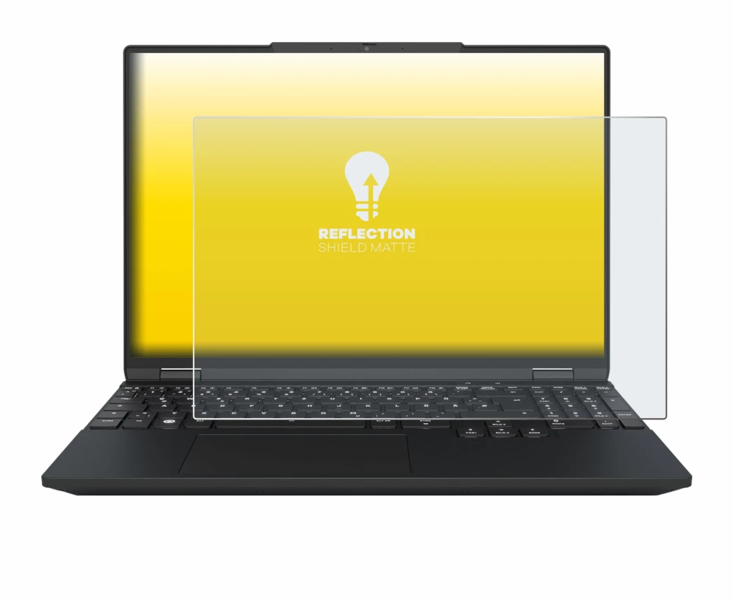 Image of the device Tuxedo InfinityBook Max 15 Gen 10 with a wide variety of screen protectors.