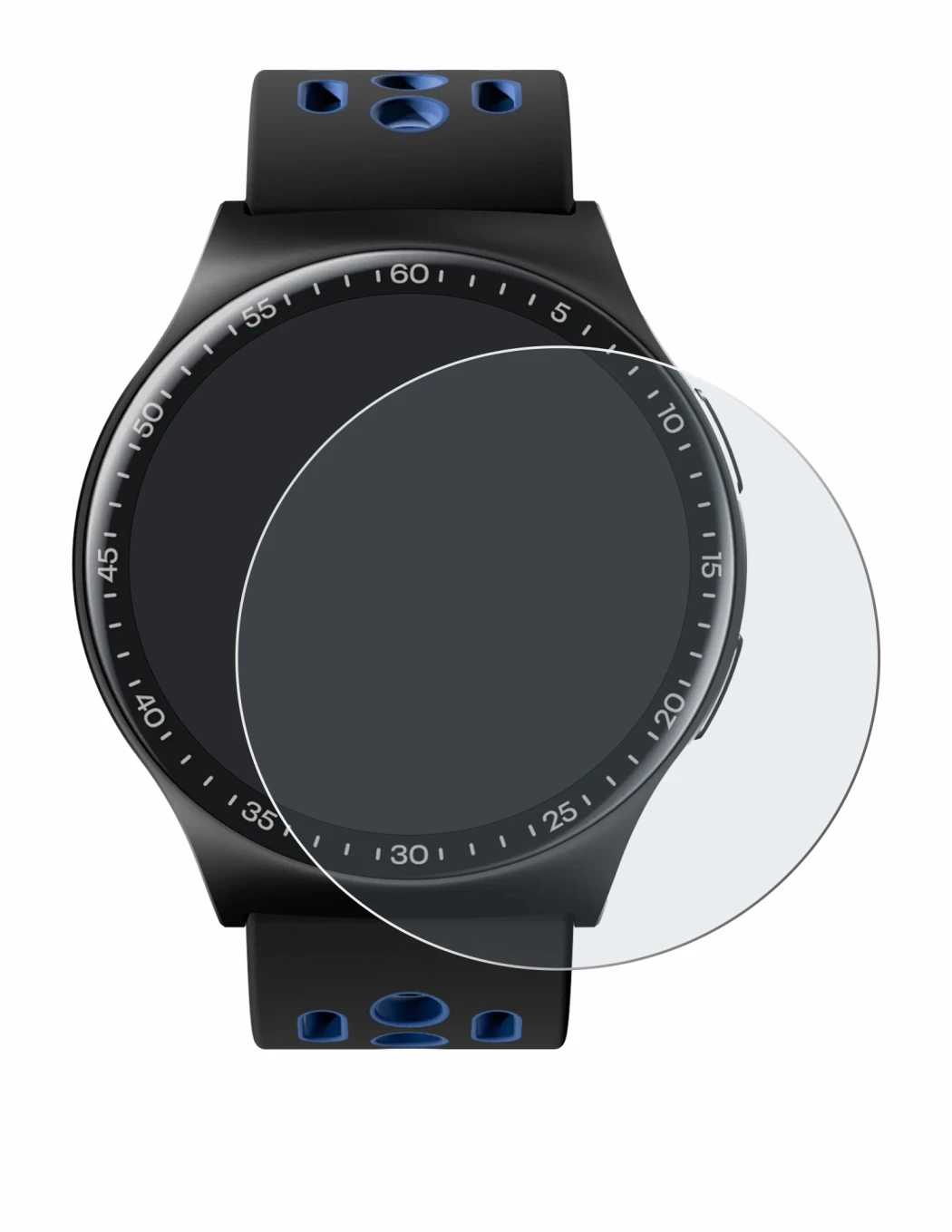Image of the device Reebok Pulse Smartwatch with a wide variety of screen protectors.