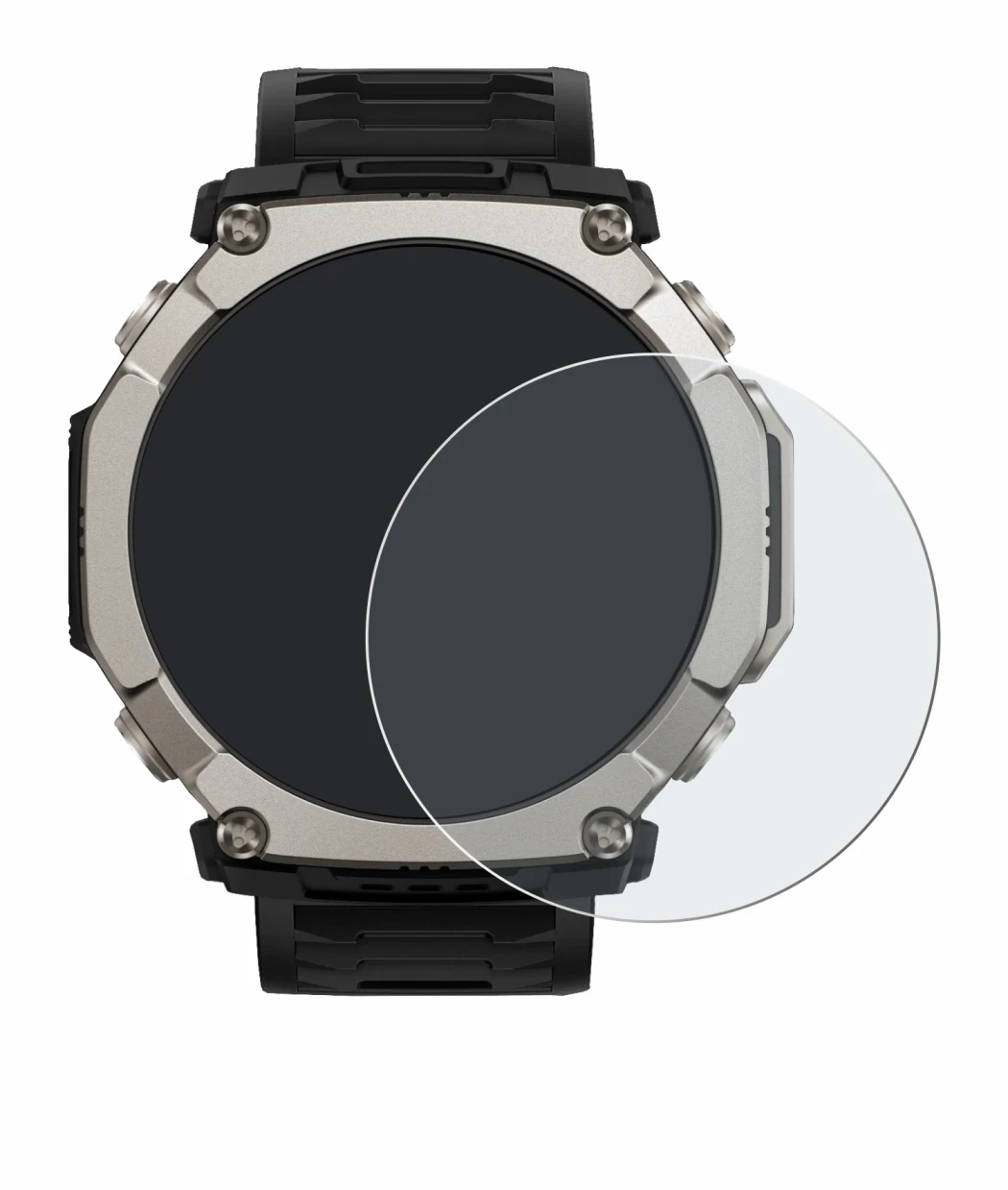 Image of the device Huami Amazfit T-Rex Ultra 2 with a wide variety of screen protectors.