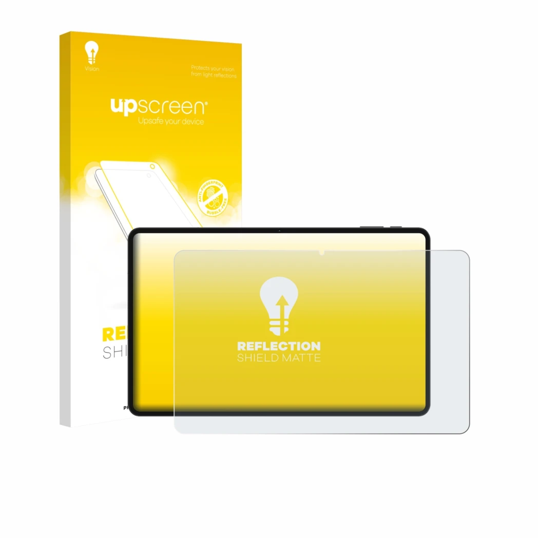 Front side of a product packaging with the brand logo upscreen. Next to it is the device Teclast T60 Pro shown with the corres