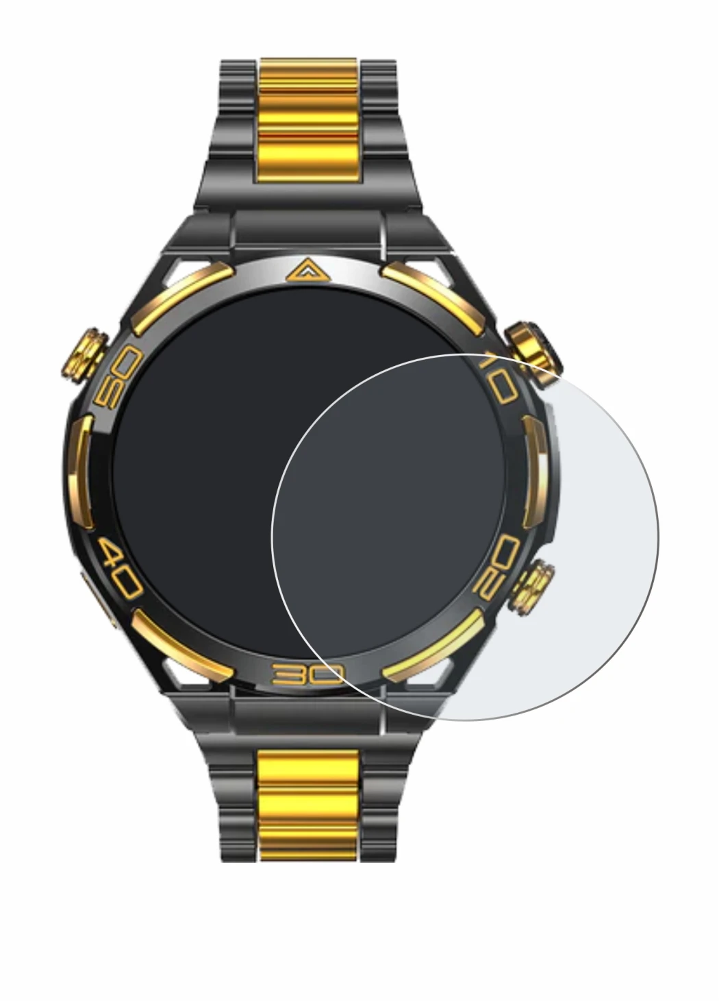 Image of the device Blackview W90 Pro with a wide variety of screen protectors.