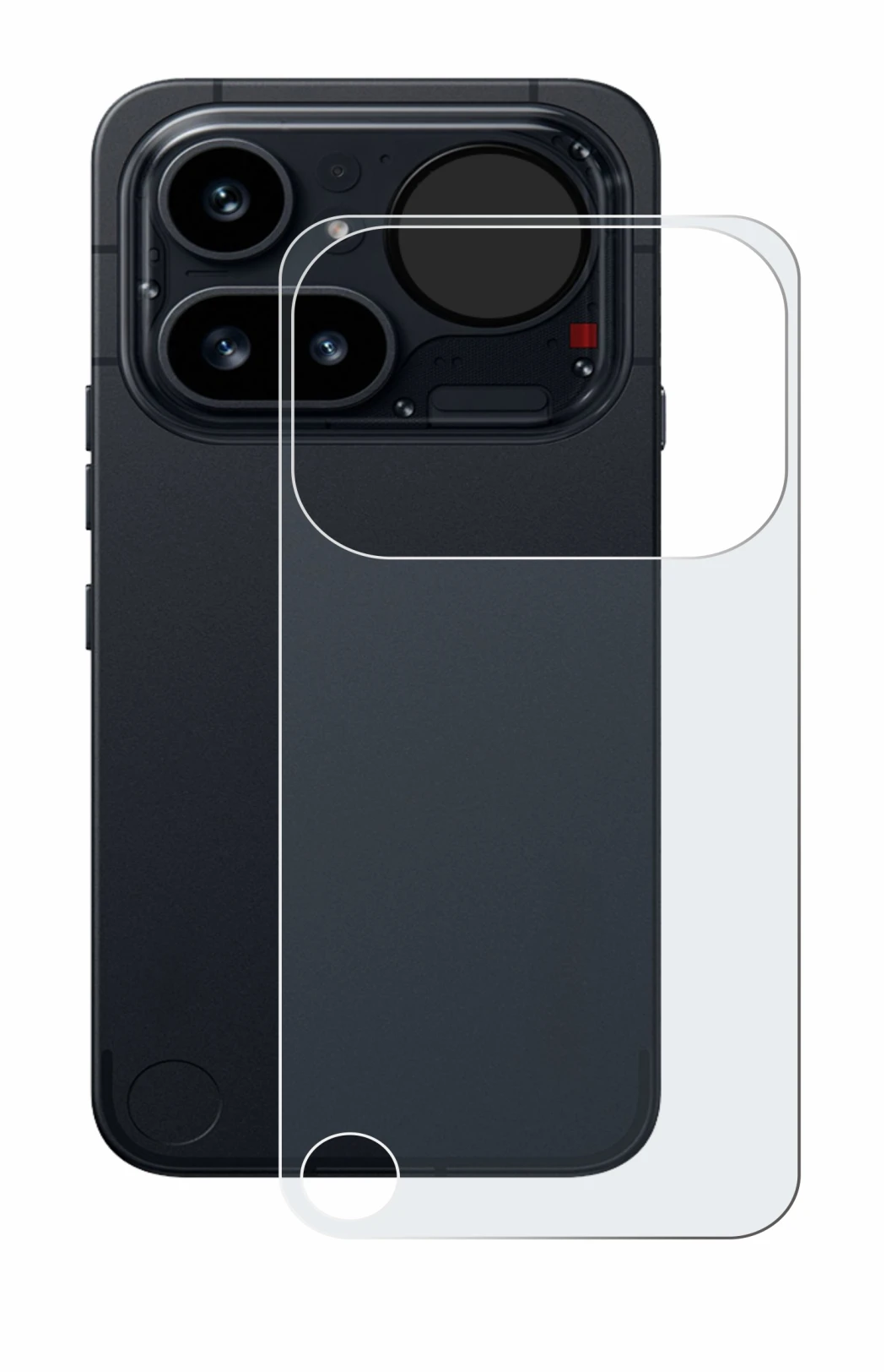 Image of the device Nothing Phone (4a) Pro (Back) with a wide variety of screen protectors.