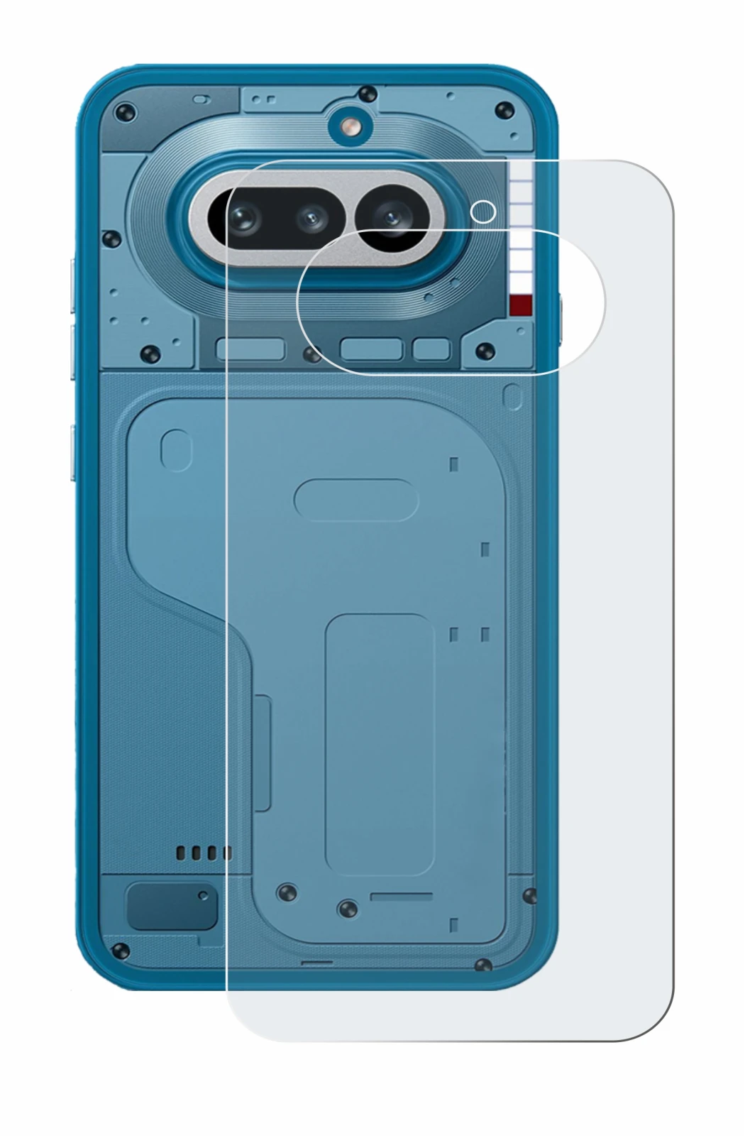 Image of the device Nothing Phone (4a) (Back) with a wide variety of screen protectors.