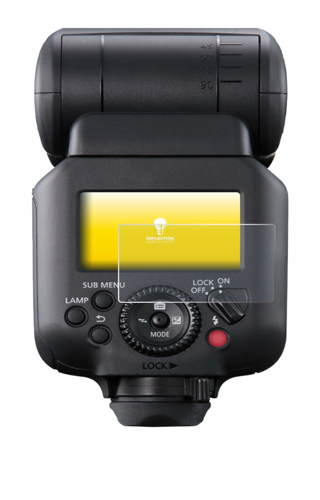 Image of the device Canon Speedlite EL-5 with a wide variety of screen protectors.