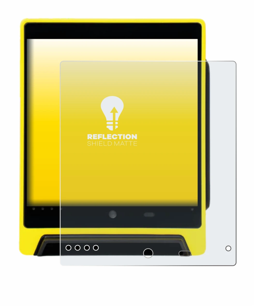 Image of the device Nayax VPOS Media 4 with a wide variety of screen protectors.